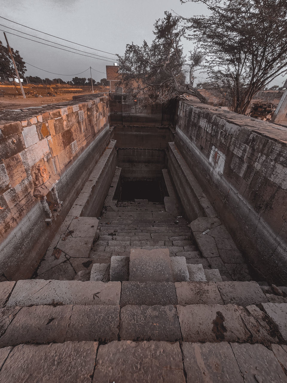 STAIRCASE OF BUILDING IN CITY