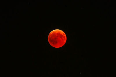 Scenic view of moon against sky at night