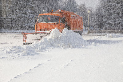 Snow on road