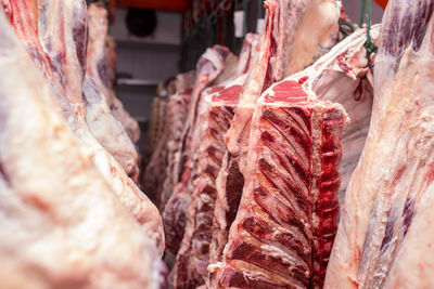 Close-up of dried for sale in market