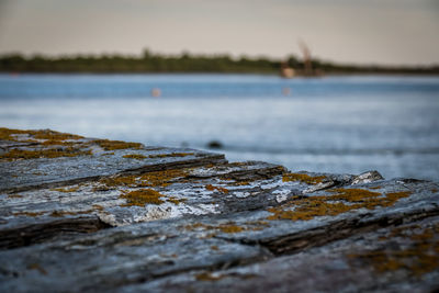 Close-up of sea against sky