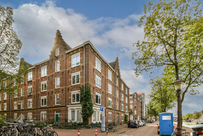 Low angle view of buildings against sky