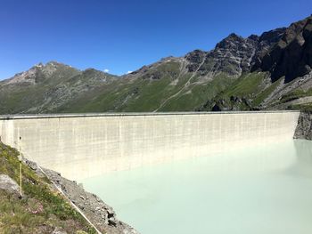 Scenic view of lake against mountains