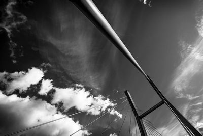 Low angle view of cloudy sky