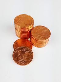 Close-up of coins