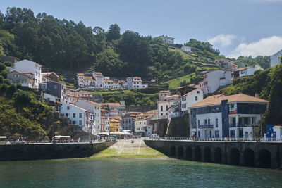Multicolored coastal town in the north, colors of nature