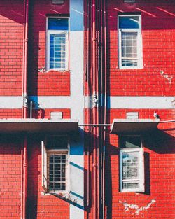 Full frame shot of red building