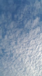 Low angle view of clouds in sky