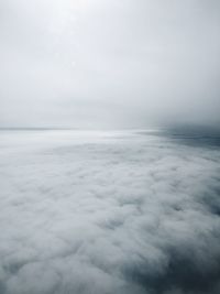 Aerial view of clouds in sky