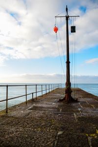 Breakwater  against sky