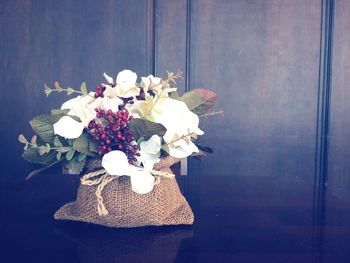 Close-up of flowers in vase