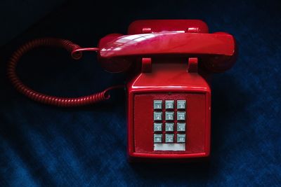 Close-up of telephone booth