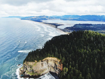 Panoramic view of sea against sky