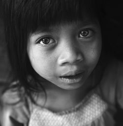 Close-up portrait of cute girl