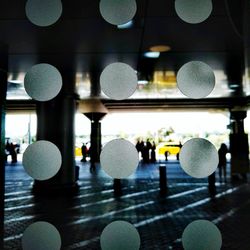 Close-up of illuminated lights