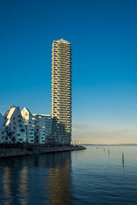 Residential building lighthouse on aarhus Ø, denmark