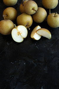 High angle view of fruits