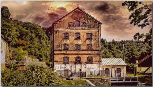 Old building against sky