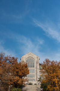 Low angle view of building against sky