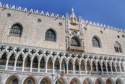 Low angle view of historical building