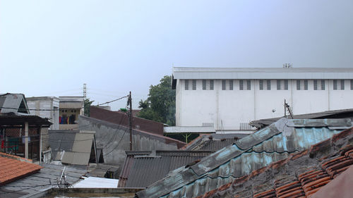 Exterior of old building against clear sky