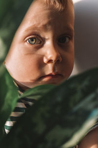 Close-up portrait of boy