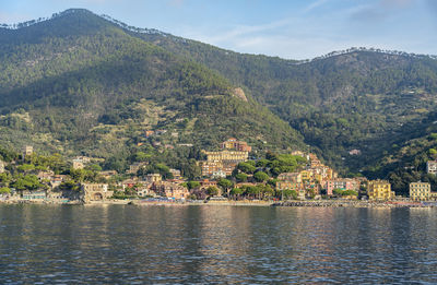 Scenery around a coastal area named cinque terre in liguria