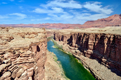 Scenic view of rock formations