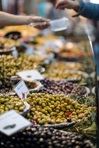 Close-up of vegetables for sale at market stall