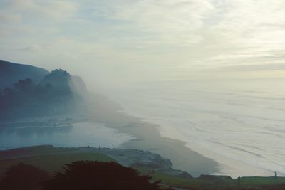Scenic view of landscape against sky