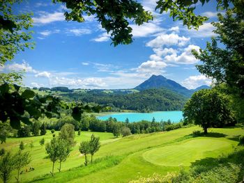 Scenic view of landscape against sky