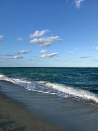 Scenic view of sea against sky