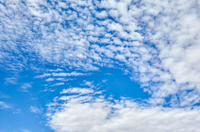 Low angle view of clouds in sky