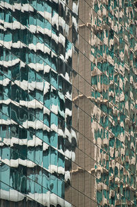 Abstract minimal style reflecting architecture in bangkok