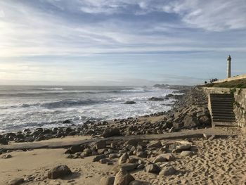 Scenic view of sea against sky