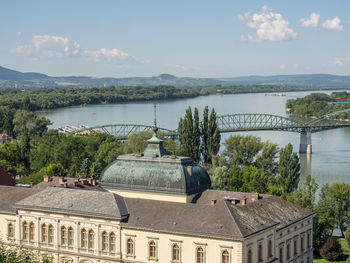 Esztergom at the danube river