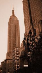 Low angle view of skyscrapers