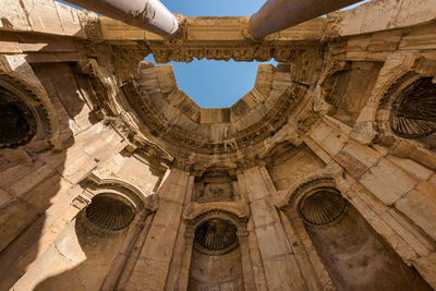 Low angle view of old cathedral