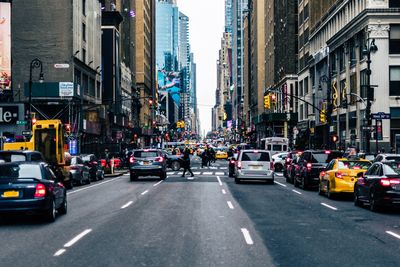 Traffic on city street