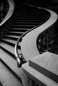 Close-up of spiral staircase