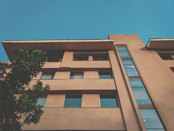 Low angle view of building against clear sky