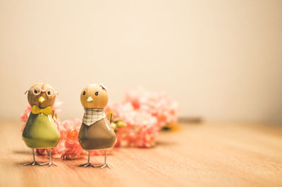 Easter decoration background birds, spring home decor