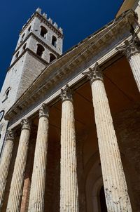 Low angle view of historical building