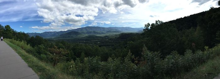 Panoramic view of landscape against sky