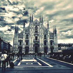 View of cathedral against cloudy sky