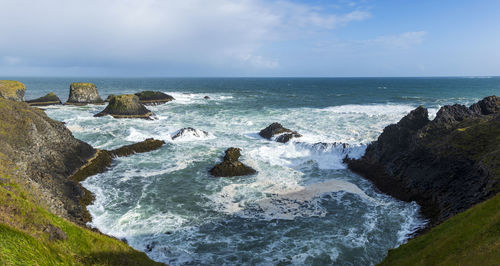 Scenic view of sea against sky