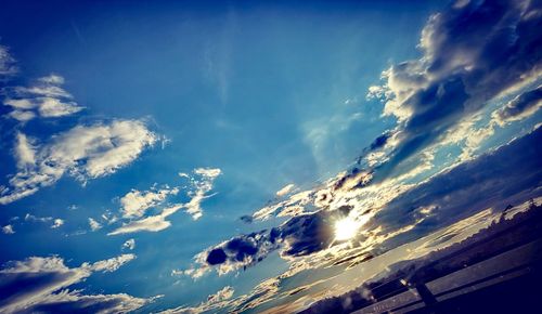 Low angle view of clouds in sky