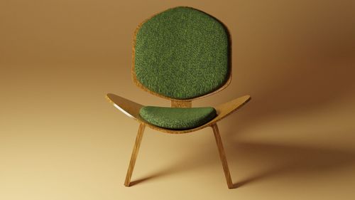 Close-up of chair on table