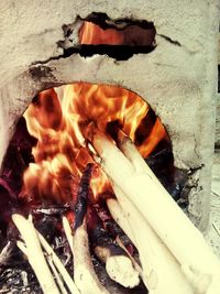 Close-up of fire