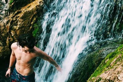 Woman in water